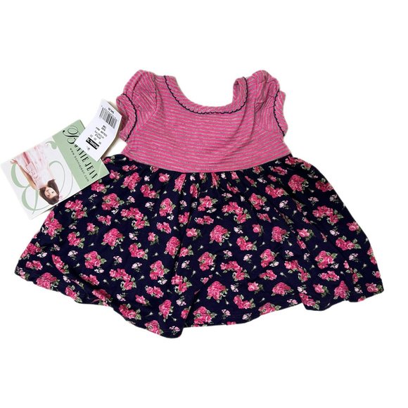 Bonnie Baby 2 Piece Dress with Floral Leggings, 12 Months, NWT - Picture 3 of 7
